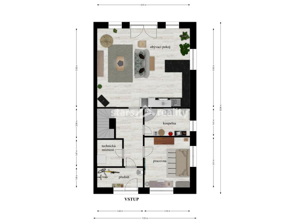 Prodej krajového RD 5+kk, pozemek 246 m2, Lomená - Veltrusy