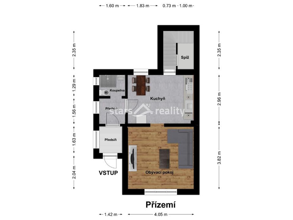 Prodej RD 3+1, pozemek 629 m2, Velvary - Velká Bučina