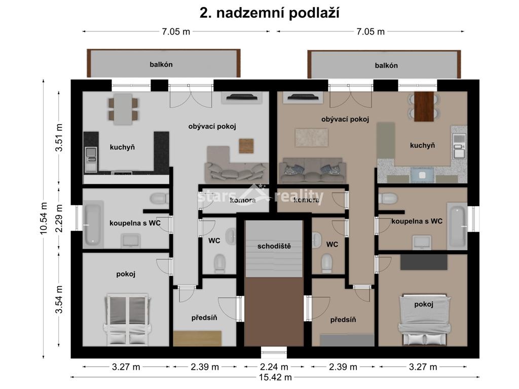 Prodej RD se 3 byty, 1x kancelář a 2 x garáž, pozemek 957 m2, Netovice okr. Kladno