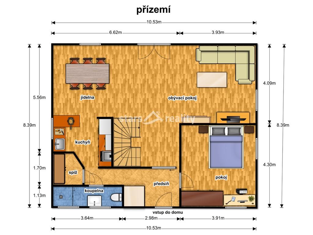Prodej RD 5+kk s pozemkem 779 m2, Žatec okr. Louny
