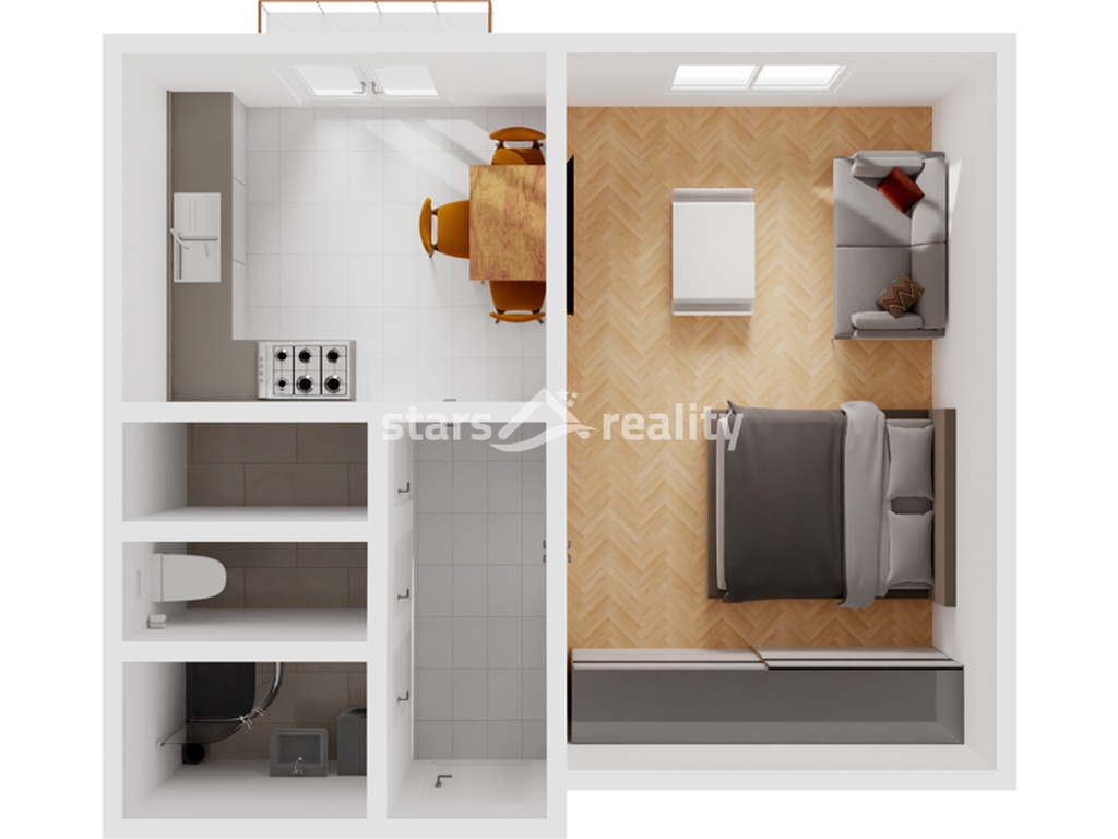 Prodej bytu 1+1, 36 m2, OV, cihla, Praha - Nusle