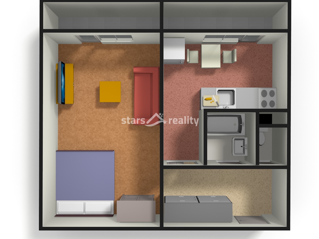 Prodej bytu 1+1/L o výměře 41 m² Slaný ul.Wilsonova